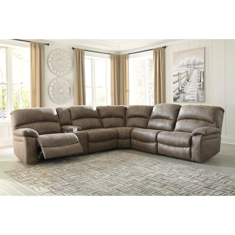 Benchcraft Segburg Power Reclining Leather Look 4 pc Sectional 3430359/3430377/3430354/3430362 IMAGE 3