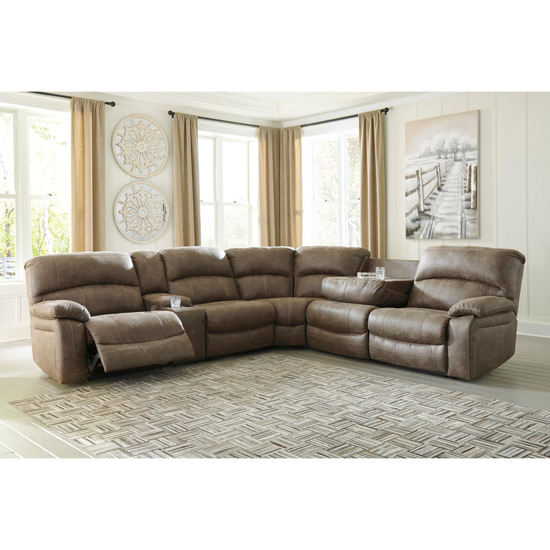 Benchcraft Segburg Power Reclining Leather Look 4 pc Sectional 3430359/3430377/3430354/3430362 IMAGE 4