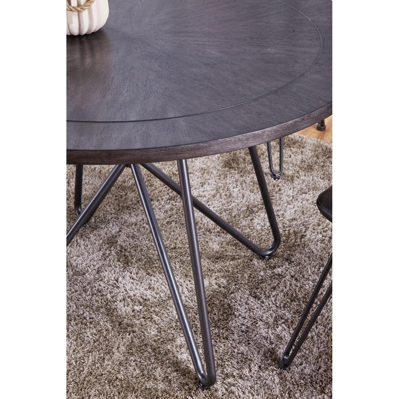 Steve Silver Furniture Round Derek Dining Table with Pedestal Base DK450T/DK450B IMAGE 2