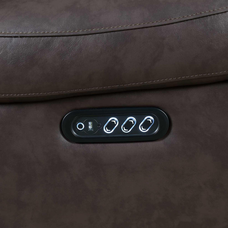 Steve Silver Furniture Park Avenue Power Polyurethane Recliner KA950CBN IMAGE 2