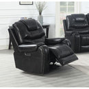 Steve Silver Furniture Park Avenue Power Polyurethane Recliner KA950CB IMAGE 1