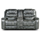 Steve Silver Furniture Park Avenue Power Reclining Polyurethane Loveseat KA950CLG IMAGE 1