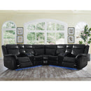 Steve Silver Furniture Levin Power Reclining Fabric 4 pc Sectional LV950LALB/LV950RALB/LV950WBB/LV950WSB IMAGE 1