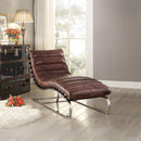 Acme Furniture Qortini Leather Chaise 96670 IMAGE 1