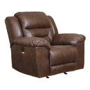  Signature Design by Ashley Stoneland Power Rocker Leather Look Recliner 3990498 IMAGE 2