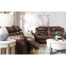  Signature Design by Ashley Stoneland Reclining Leather Look Sofa 3990488 IMAGE 6