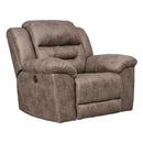  Signature Design by Ashley Stoneland Power Rocker Leather Look Recliner 3990598 IMAGE 2