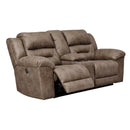  Signature Design by Ashley Stoneland Power Reclining Leather Look Loveseat with Console 3990596 IMAGE 2
