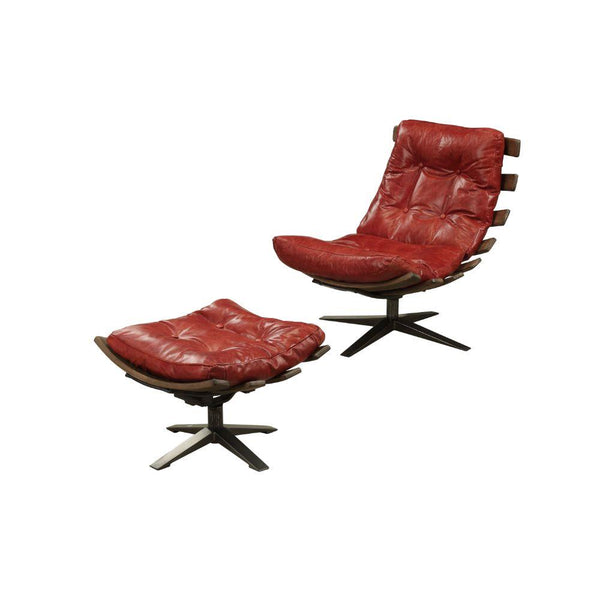 Acme Furniture Gandy Swivel Leather Accent Chair 59531 IMAGE 1