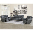 Steve Silver Furniture Isabella Reclining Leather Look Sofa IS850SG IMAGE 2