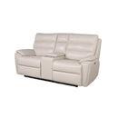 Steve Silver Furniture Duval Power Reclining Leather Loveseat with Console DU850L IMAGE 4