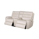 Steve Silver Furniture Duval Power Reclining Leather Loveseat with Console DU850L IMAGE 5