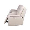 Steve Silver Furniture Duval Power Reclining Leather Loveseat with Console DU850L IMAGE 8