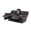 Steve Silver Furniture Fortuna Power Reclining Leather Loveseat with Console FT850LC IMAGE 6