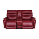 Steve Silver Furniture Fortuna Power Reclining Leather Loveseat with Console FT850LW IMAGE 1