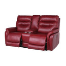 Steve Silver Furniture Fortuna Power Reclining Leather Loveseat with Console FT850LW IMAGE 3