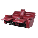 Steve Silver Furniture Fortuna Power Reclining Leather Loveseat with Console FT850LW IMAGE 4