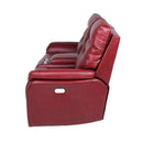 Steve Silver Furniture Fortuna Power Reclining Leather Loveseat with Console FT850LW IMAGE 5