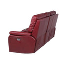 Steve Silver Furniture Fortuna Power Reclining Leather Loveseat with Console FT850LW IMAGE 6