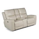 Steve Silver Furniture Laurel Power Reclining Leather Loveseat with Console LL950CLI IMAGE 1