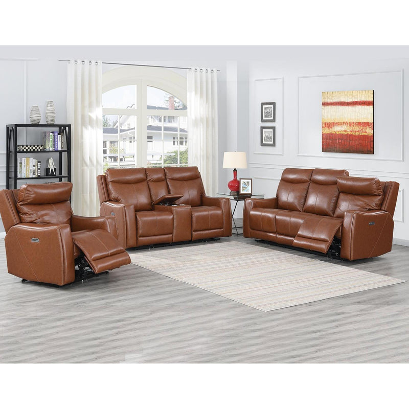 Steve Silver Furniture Natalia Power Reclining Leather Sofa NT850SC IMAGE 10