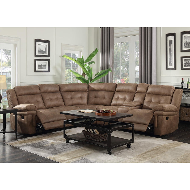 Steve Silver Furniture Anastasia Reclining Fabric 3 pc Sectional AT800LALC/AT800WEC/AT800RALC IMAGE 4