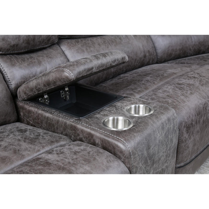 Steve Silver Furniture Plaza Power Reclining Fabric/Leather Look 6 pc Sectional ZA950AC/ZA950APR/ZA950C/ZA950LAPR/ZA950W/ZA950RAPR IMAGE 5