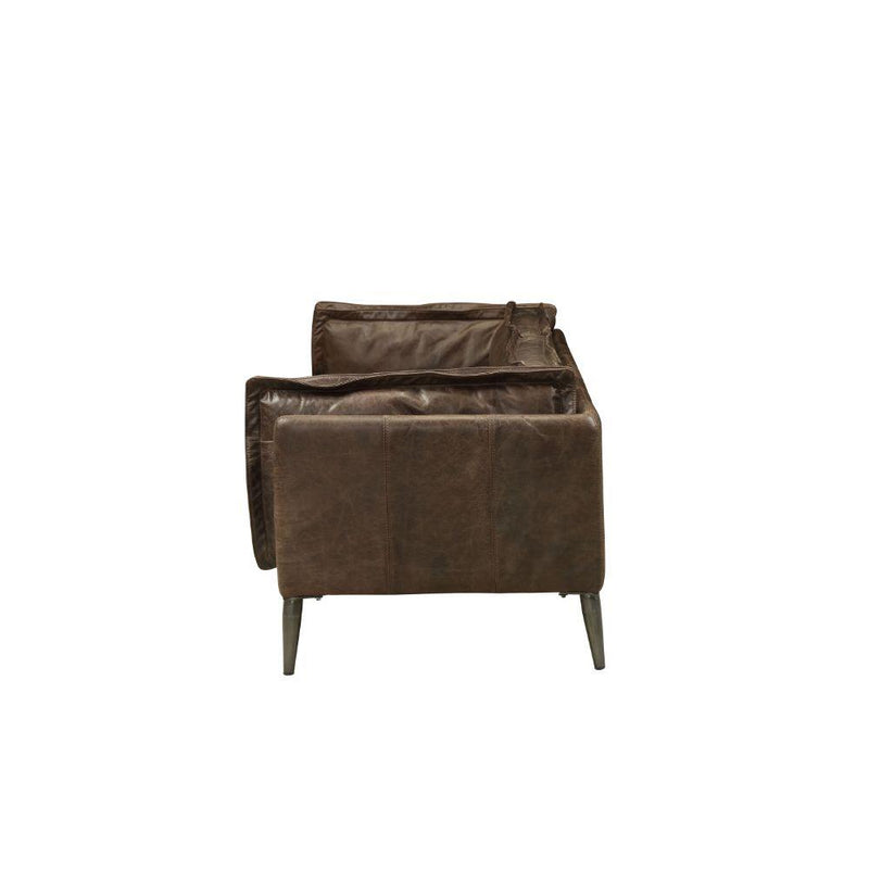 Acme Furniture Porchester Stationary Leather Loveseat 52481 IMAGE 2