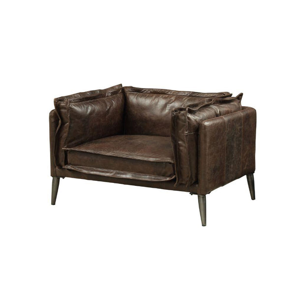 Acme Furniture Porchester Stationary Leather Chair 52482 IMAGE 1