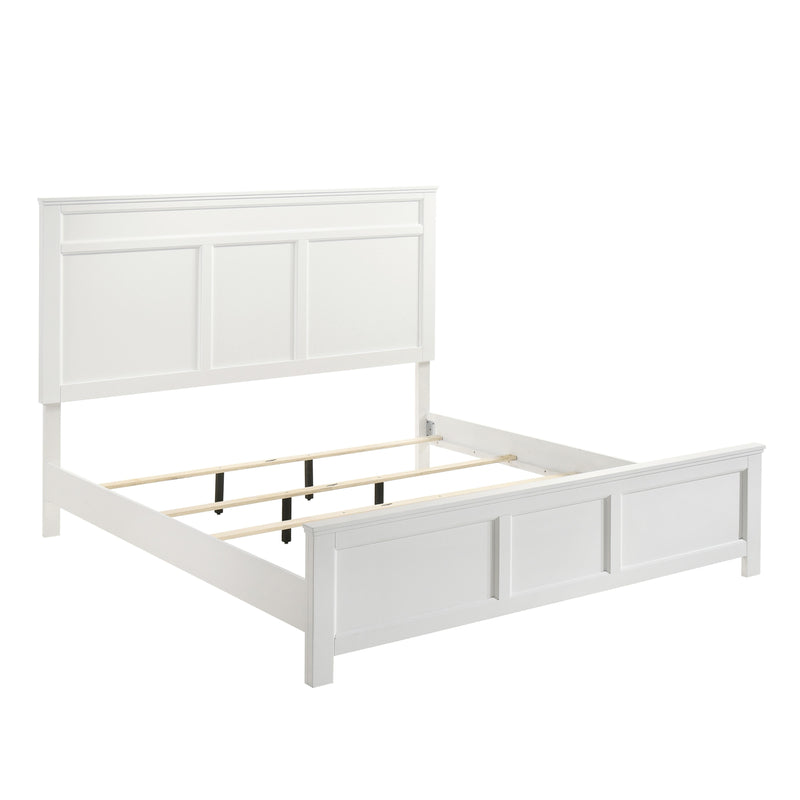 New Classic Furniture Andover B677W Queen Panel Bed - White IMAGE 2