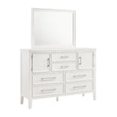 New Classic Furniture Andover B677W-060 Mirror - White IMAGE 2
