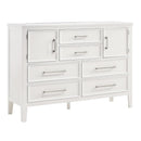 New Classic Furniture Andover B677W-050 Dresser - White IMAGE 1