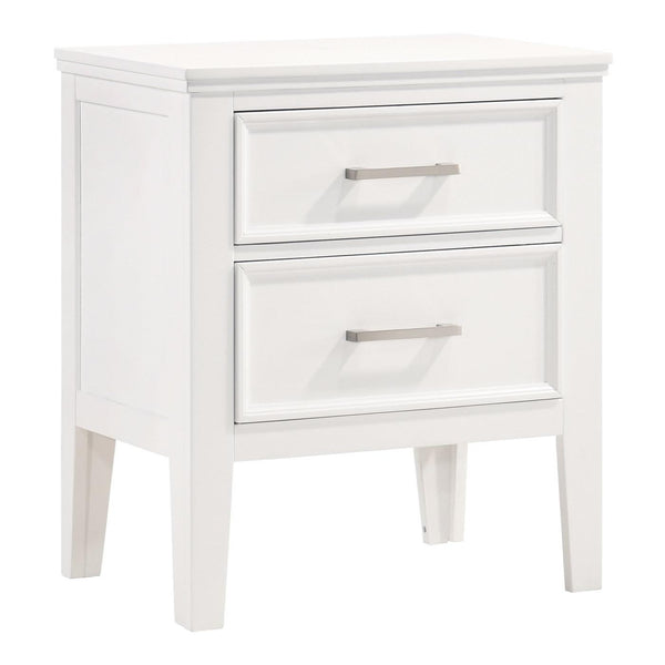 New Classic Furniture Andover B677W-040 Nightstand - White IMAGE 1