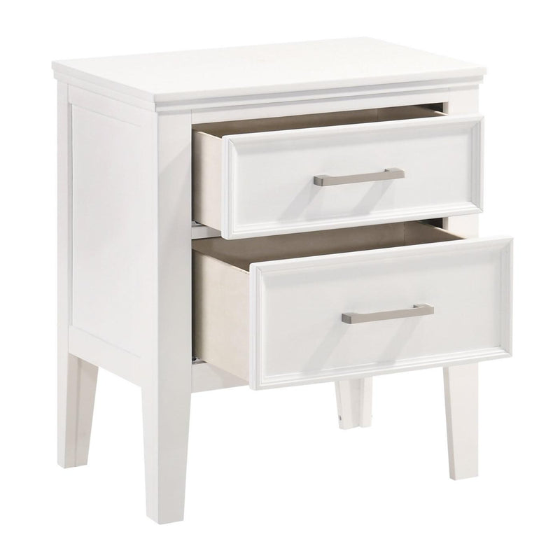New Classic Furniture Andover B677W-040 Nightstand - White IMAGE 2