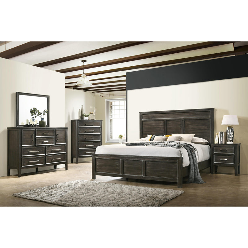 New Classic Furniture Andover B677B King Panel Bed - Nutmeg IMAGE 6