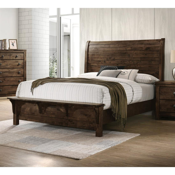 New Classic Furniture Blue Ridge B1334 Queen Bed - Rustic Gray IMAGE 1