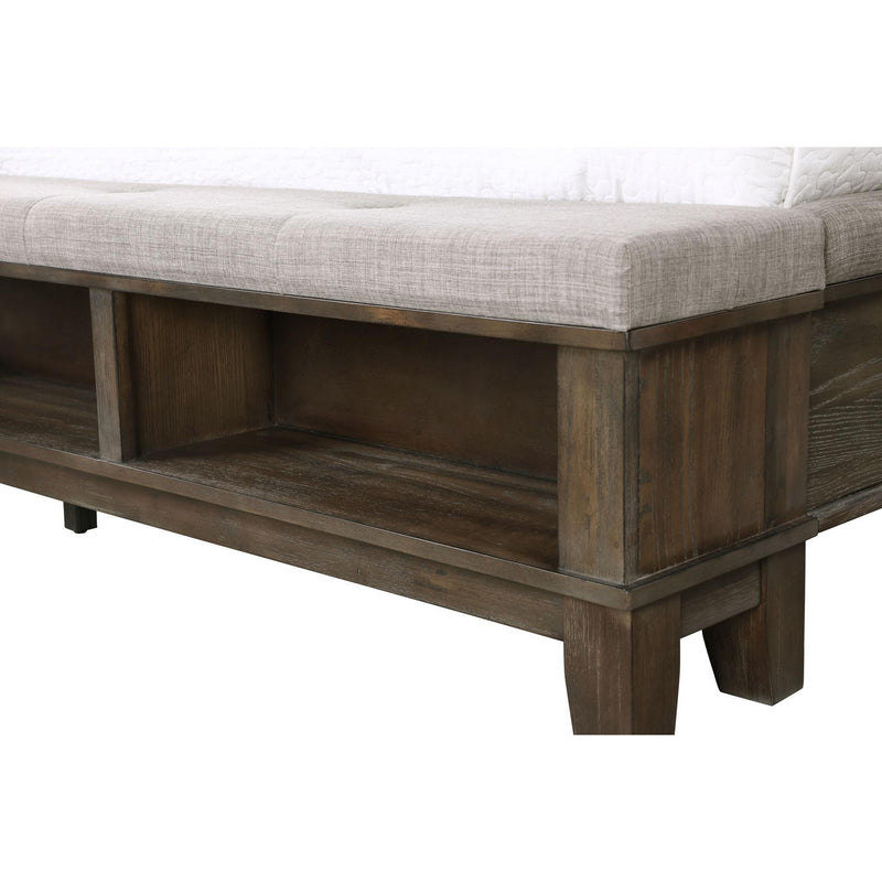 New Classic Furniture Cagney B594G Queen Upholstered Bed - Vintage Gray IMAGE 3