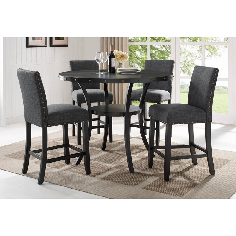 New Classic Furniture Crispin D162-CT-SMK Counter Height Dining Table - Smoke IMAGE 3