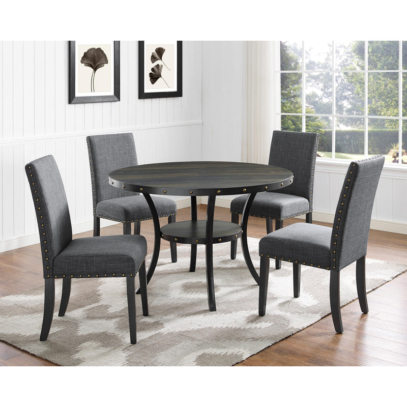 New Classic Furniture Crispin D162-DT-SMK Dining Table - Smoke IMAGE 3
