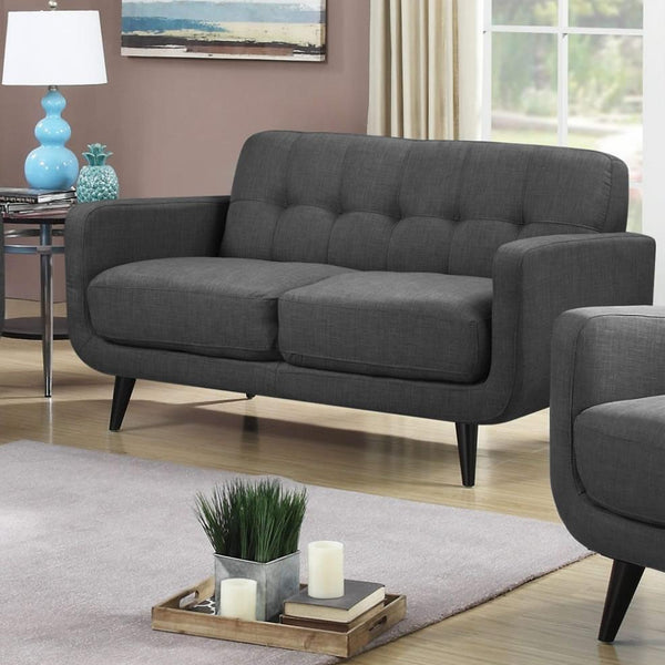  Elements International Hadley UHD090200NP Loveseat - Heirloom Charcoal IMAGE 1