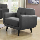  Elements International Hadley UHD090100 Chair - Heirloom Charcoal IMAGE 1