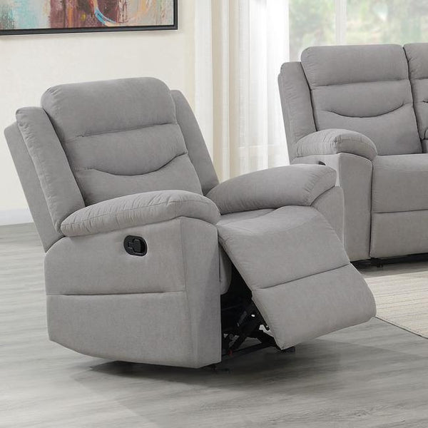 Steve Silver Furniture Chenango Glider Fabric Recliner CH900CLG IMAGE 1