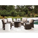  Signature Design by Ashley Paradise Trail P750-776 Round Fire Pit Table IMAGE 13