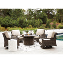  Signature Design by Ashley Paradise Trail P750-776 Round Fire Pit Table IMAGE 14