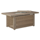  Signature Design by Ashley Beachcroft P791-773 Rectangular Fire Pit Table IMAGE 2