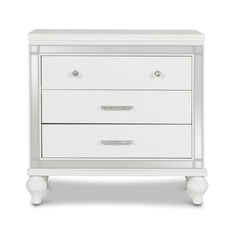New Classic Furniture Valentino BA9698W Nightstand - White IMAGE 1