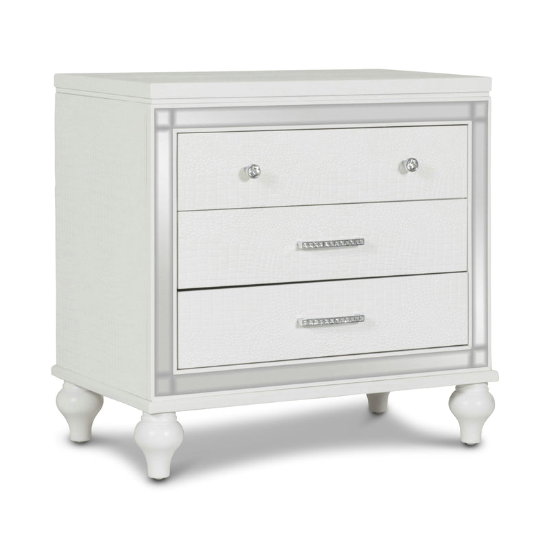 New Classic Furniture Valentino BA9698W Nightstand - White IMAGE 2