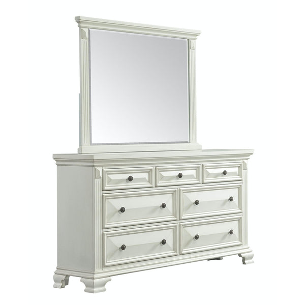  Elements International Calloway CY700DRMR 7-Drawer Dresser w/ Mirror IMAGE 1