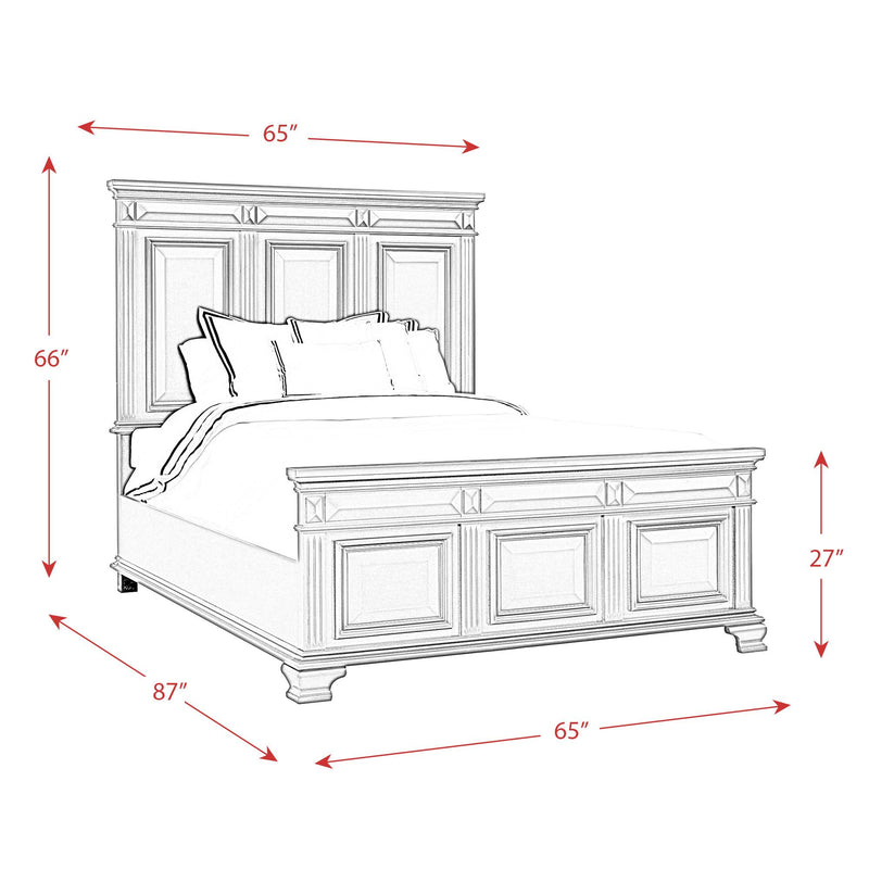  Elements International Calloway CY700QB Queen Panel Bed IMAGE 8