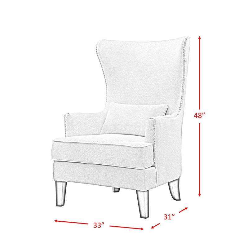  Elements International Kori Accent Chair - Heirloom Teal IMAGE 10